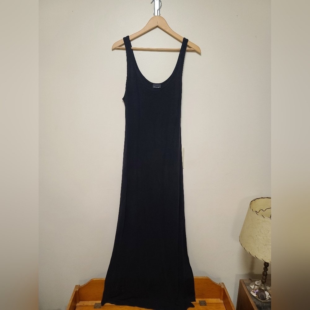 Vintage Newport News tank maxi dress black size large - Picture 5 of 6